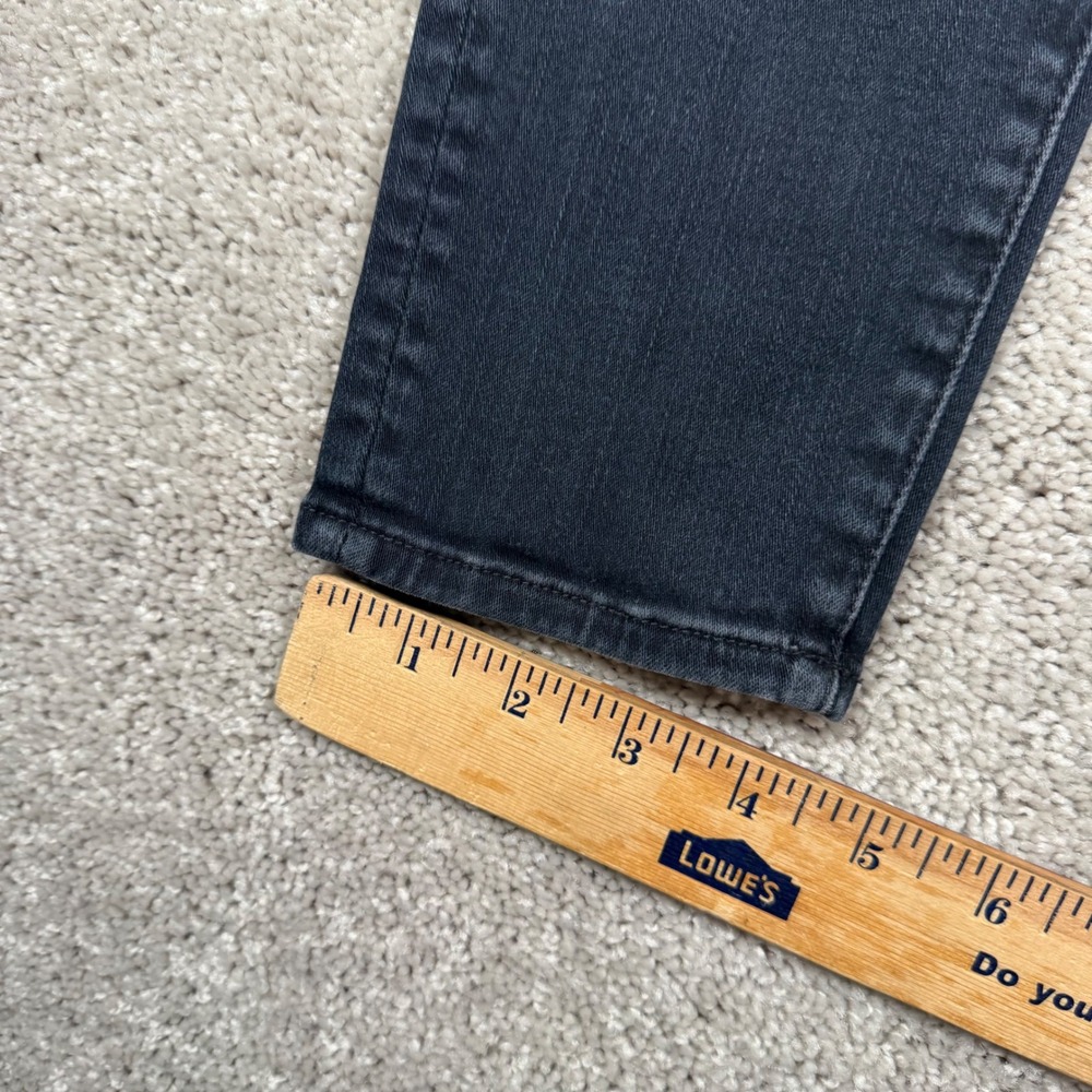 MOTHER Dark Gray Skinny Jeans with Multicolor Star Patch - Picture 8 of 13